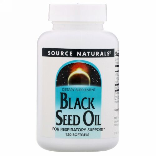 Source Naturals, ブラックシードオイル、ソフトジェル120粒