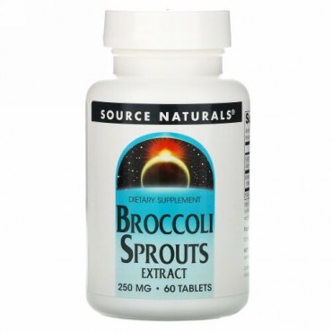 Source Naturals, ブロッコリースプラウトエキス、250mg、60粒