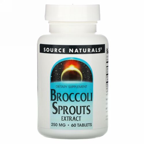 Source Naturals, ブロッコリースプラウトエキス、250mg、60粒