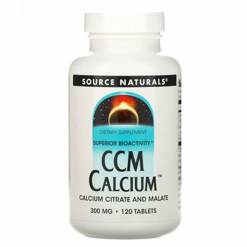 Source Naturals, CCMカルシウム、300mg、120錠