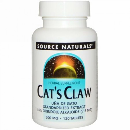 Source Naturals, キャッツクロー、500 mg、120 錠