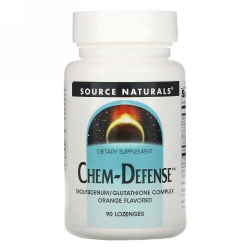 Source Naturals, Chem-Defense™（ケムディフェンス）、オレンジ味の舌下錠、90 錠