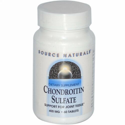 Source Naturals, コンドロイチン硫酸、400mg、60タブレット