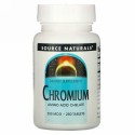 Source Naturals, クロミウム、 200 mcg、 250タブレット