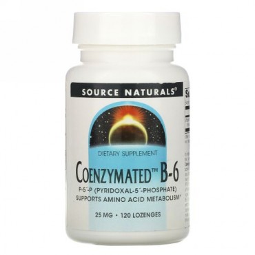Source Naturals, Coenzymated B-6, 25 mg Sublingual , 120錠