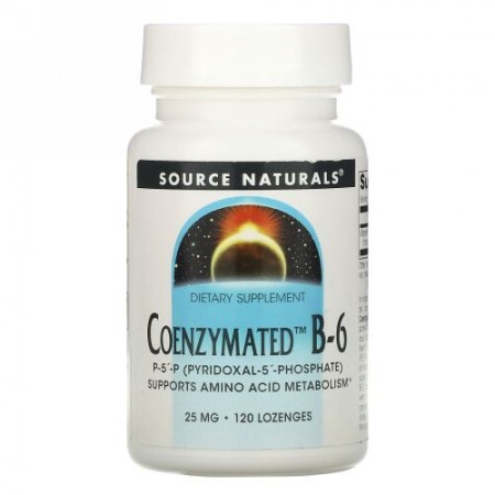 Source Naturals, Coenzymated B-6, 25 mg Sublingual , 120錠
