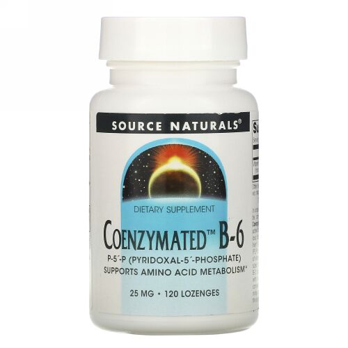 Source Naturals, Coenzymated B-6, 25 mg Sublingual , 120錠