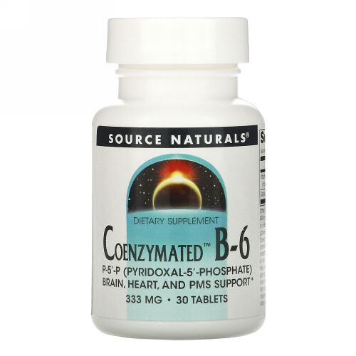 Source Naturals, Coenzymated B-6, 300 mg, 30錠