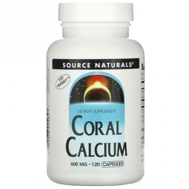 Source Naturals, コーラルカルシウム, 600 mg, 120 カプセル