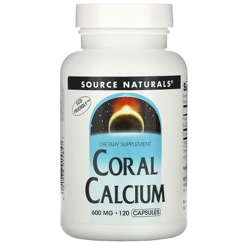 Source Naturals, コーラルカルシウム, 600 mg, 120 カプセル