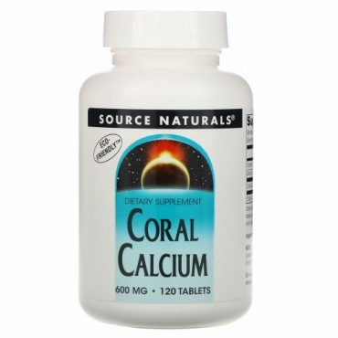 Source Naturals, 'コーラルカルシウム, 600 mg, 120 錠