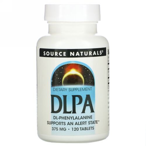 Source Naturals, DLPA, 375 mg, 120 錠