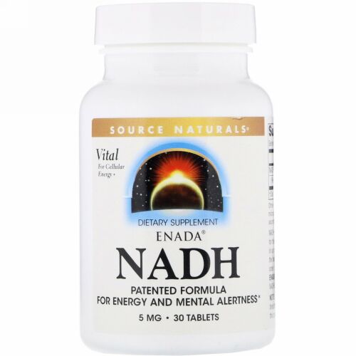 Source Naturals, ENADA NADH, 5 mg, 30 錠