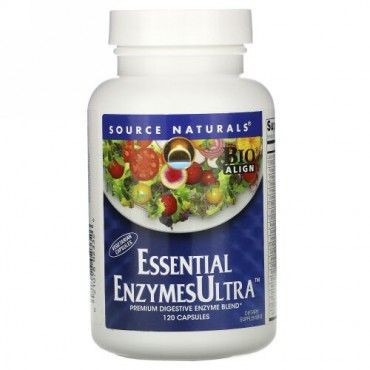 Source Naturals, 必須酵素ウルトラ、 120カプセル