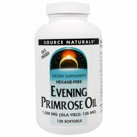 Source Naturals, マツヨイグサオイル、 1350 mg、 120ソフトジェル