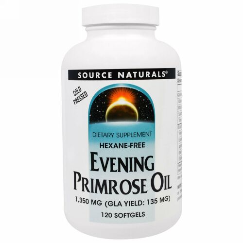 Source Naturals, マツヨイグサオイル、 1350 mg、 120ソフトジェル