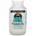 Source Naturals, 亜麻種子と月見草のオイル, 1,300 mg, 180ソフトゼリー
