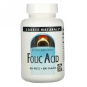 Source Naturals, 葉酸、800 mcg, 500錠