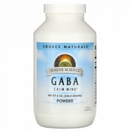 Source Naturals, GABAパウダー, 8オンス (226.8 g)