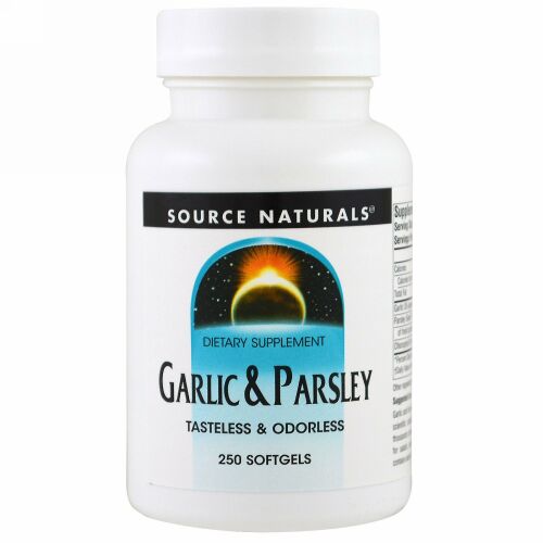 Source Naturals, ガーリック & パセリ、250 ソフトゲル