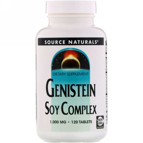 Source Naturals, ゲニステイン ソイコンプレックス、1,000mg、120錠