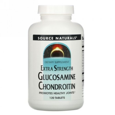 Source Naturals, グルコサミンコンドロイチン、エクストラストレングス、120粒