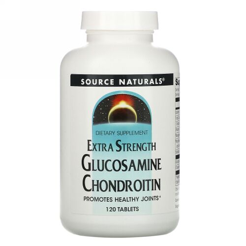 Source Naturals, グルコサミンコンドロイチン、エクストラストレングス、120粒