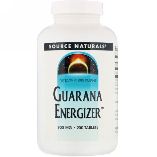 Source Naturals, ガラナ エナジャイザー、900mg、タブレット200粒