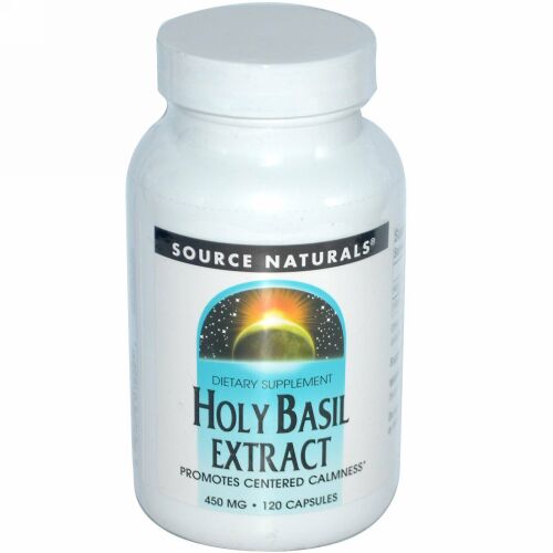 Source Naturals, ホーリーバジルエキス, 450 mg, 120 カプセル
