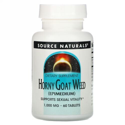 Source Naturals, Horny Goat Weed, 1,000 mg, 60 Tablets