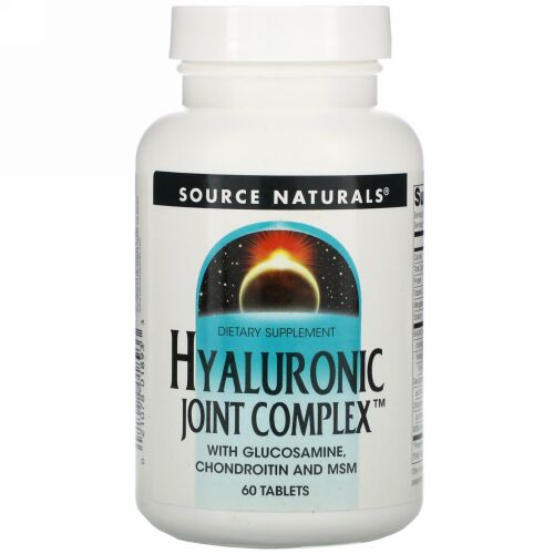 Source Naturals, ヒアルロン酸ジョイントコンプレックス、60 粒
