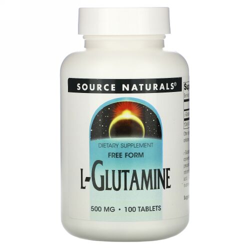 Source Naturals, L-グルタミン, 500 mg, 100錠