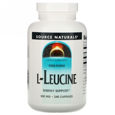 Source Naturals, L-ロイシン、 500mg、 240カプセル