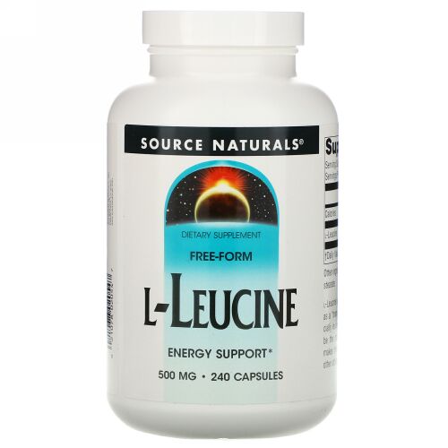 Source Naturals, L-ロイシン、 500mg、 240カプセル