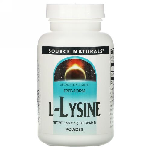 Source Naturals, L-Lysine Powder, 3.53 oz (100 g)