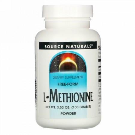 Source Naturals, L-メチオニン、 3.53 oz (100 g)