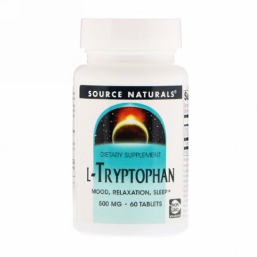 Source Naturals, Lトリプトファン, 500 mg, 60錠