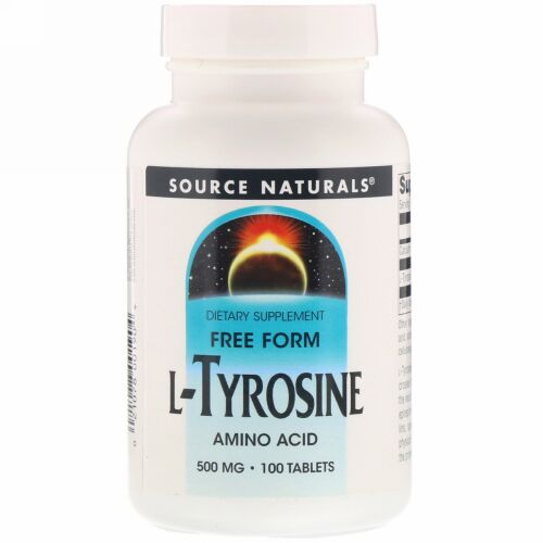 Source Naturals, L-チロシン、500mg、100錠