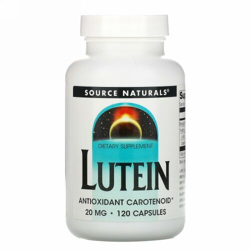 Source Naturals, ルテイン、20mg、120カプセル