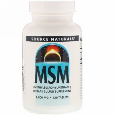 Source Naturals, MSM、1000 mg、120錠