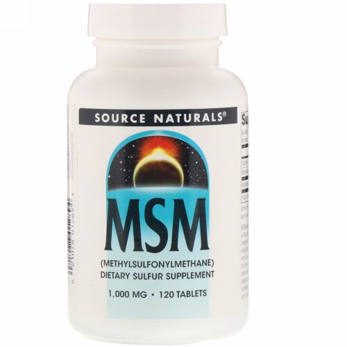 Source Naturals, MSM、1000 mg、120錠