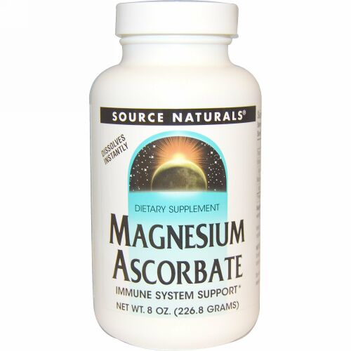 Source Naturals, マグネシウム アスコルビン酸, 8オンス（226.8 g）