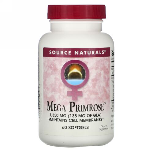 Source Naturals, メガサクラソウ、 60ソフトジェル