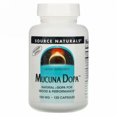 Source Naturals, ムクナ・ドーパ, 100 mg, 120 カプセル