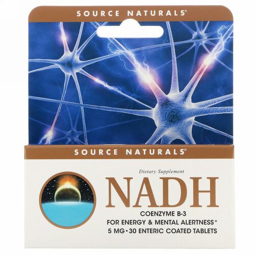 Source Naturals, NADH, コエンザイム B-3, 5 mg, 30 錠