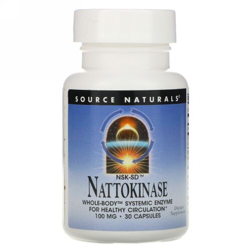 Source Naturals, NSK-SDナットウキナーゼ、100mg、30粒