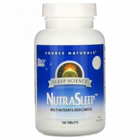 Source Naturals, NutraSleep, 100錠