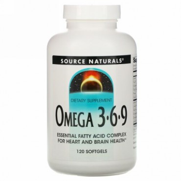 Source Naturals, Omega 3-6-9, 120 Softgels