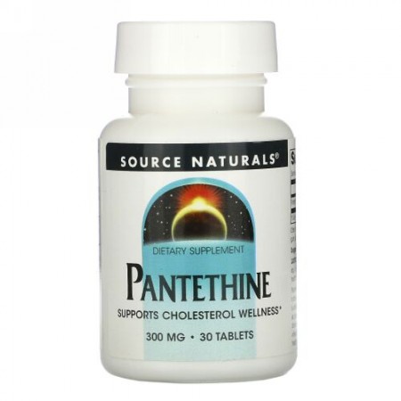 Source Naturals, パンテチン、300 mg、30 錠
