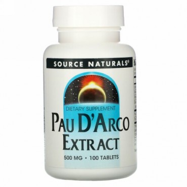 Source Naturals, ポーダルコエキス、 500 mg、 100タブレット